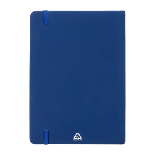 Block notes A5 in PU riciclato RPU con fogli neutri in carta riciclata