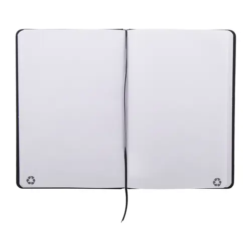 Block notes A5 in PU riciclato RPU con fogli neutri in carta riciclata