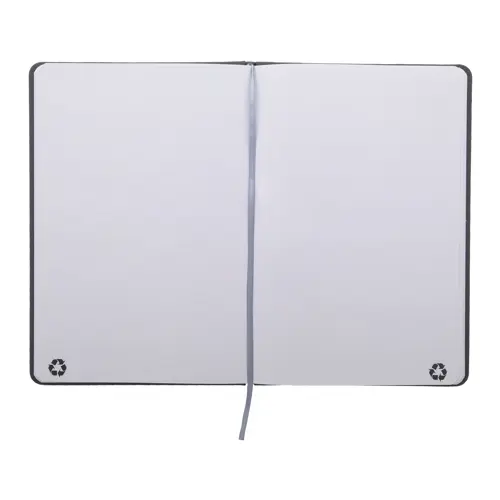 Block notes A5 in PU riciclato RPU con fogli neutri in carta riciclata