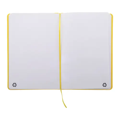 Block notes A5 in PU riciclato RPU con fogli neutri in carta riciclata