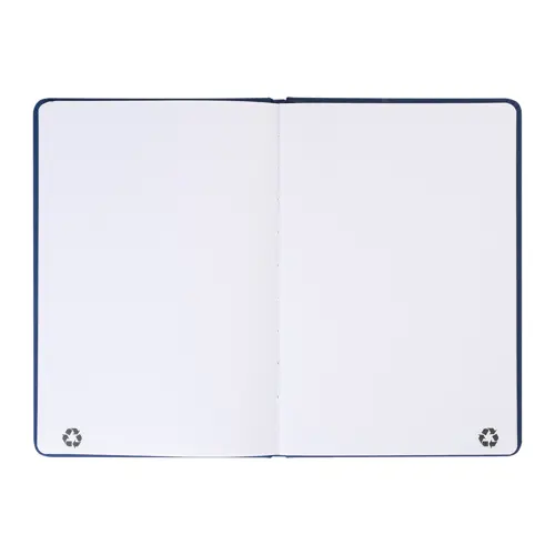 Block notes A5 in PU riciclato RPU con fogli neutri in carta riciclata