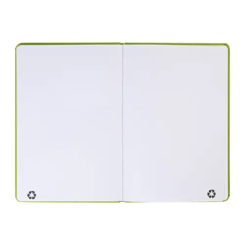 Block notes A5 in PU riciclato RPU con fogli neutri in carta riciclata