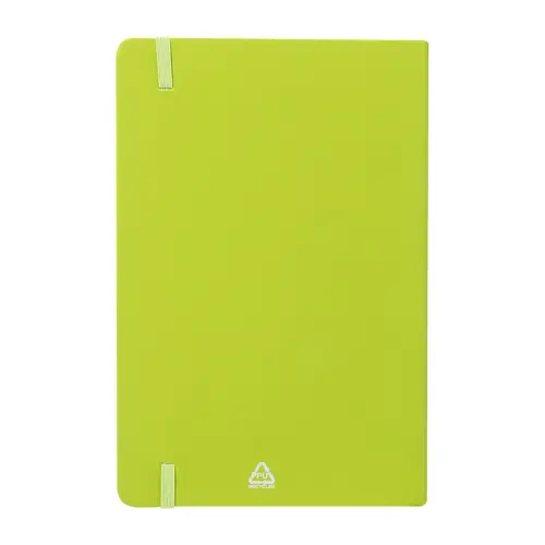 Block notes A5 in PU riciclato RPU con fogli neutri in carta riciclata