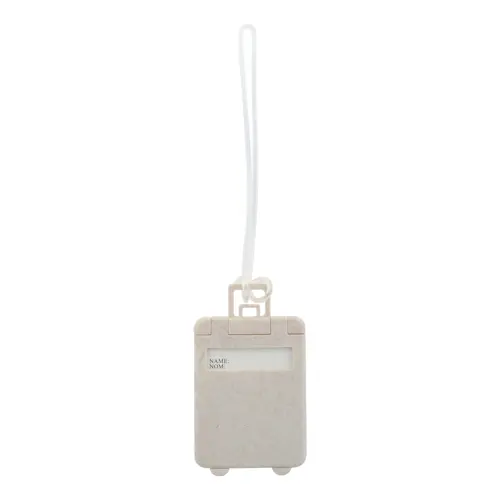 Etichetta per bagagli in plastica ecologica di paglia di grano