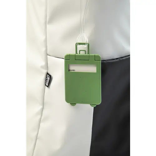 Etichetta per bagagli in plastica ecologica di paglia di grano