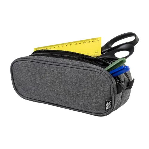 Astuccio in RPET per penne a 2 scomparti