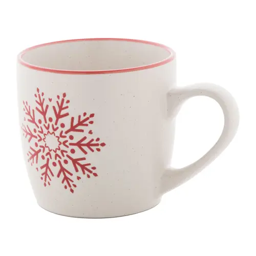 Tazza natalizia da 320ml con disegno natalizio e finitura maculata