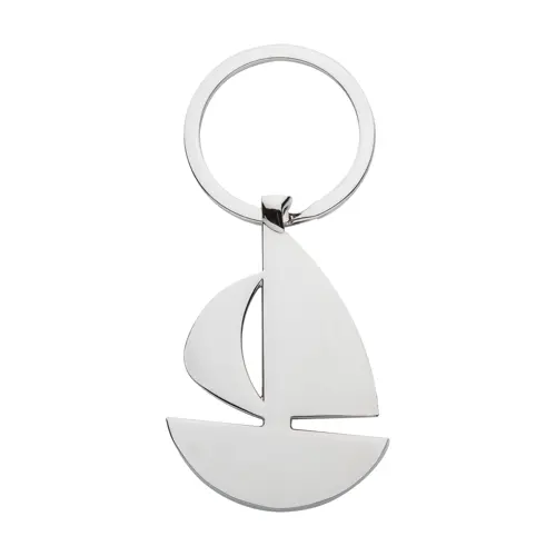 Portachiavi in metallo a forma di barca