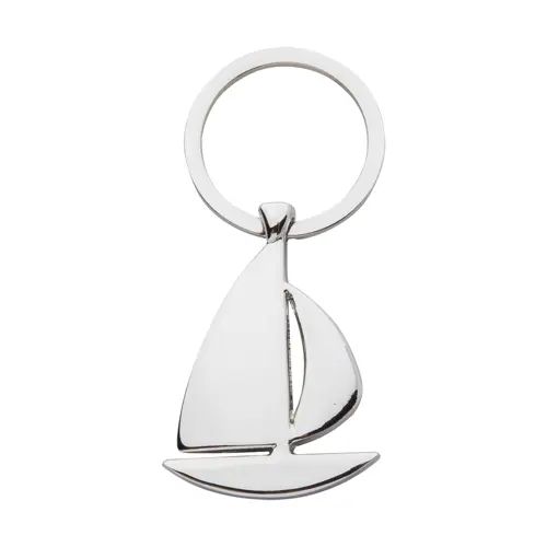 Portachiavi in metallo a forma di barca