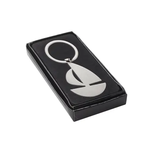 Portachiavi in metallo a forma di barca