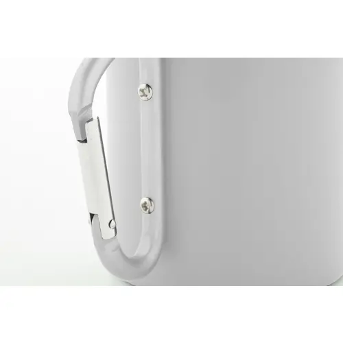 Tazza termica a doppia parete in acciaio inox riciclato con manico a moschettone da 300ml