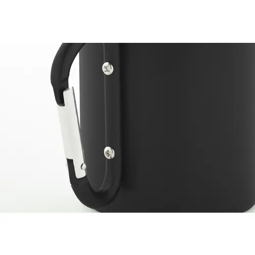 Tazza termica a doppia parete in acciaio inox riciclato con manico a moschettone da 300ml