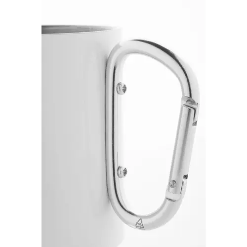 Tazza termica in acciaio inox riciclato da 300ml ideale per sublimazione con moschettone
