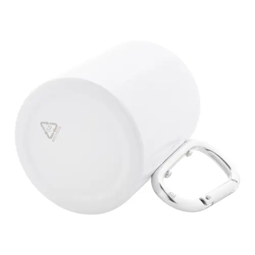 Tazza termica in acciaio inox riciclato da 300ml ideale per sublimazione con moschettone