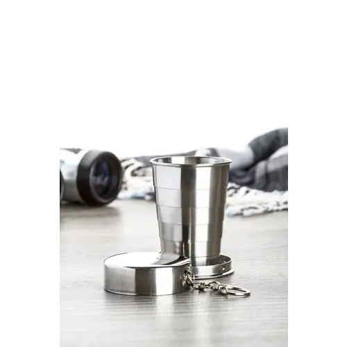 Bicchiere pieghevole in acciaio inox da 70ml