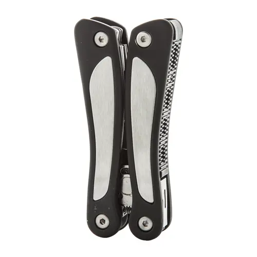 Pinza multifunzionale in acciaio 9 funzioni con custodia in poliestere 70×141×40 mm