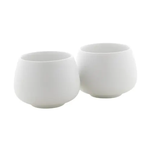 Set da tè in ceramica e teiera con manico bambù