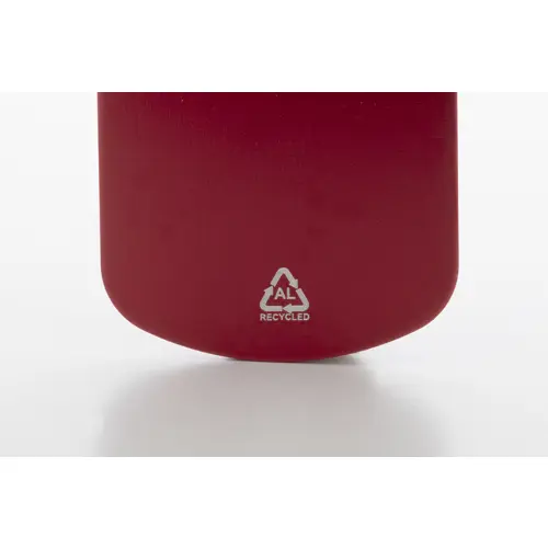 Portachiavi in alluminio riciclato con anello in metallo