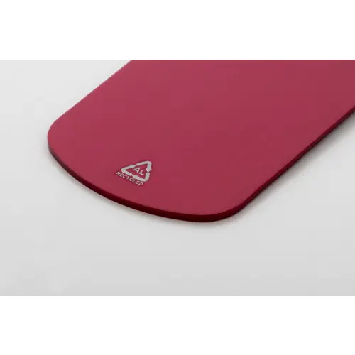 Portachiavi in alluminio riciclato con anello in metallo