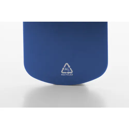 Portachiavi in alluminio riciclato con anello in metallo