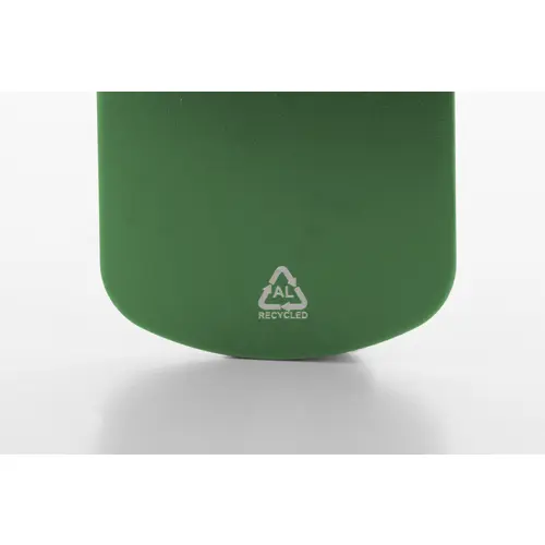 Portachiavi in alluminio riciclato con anello in metallo