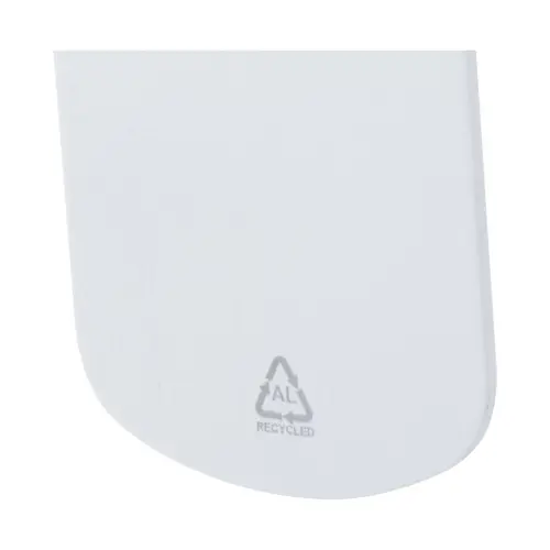 Portachiavi in alluminio riciclato con anello in metallo