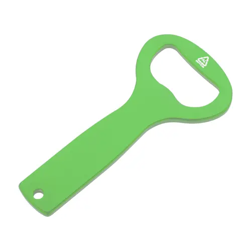 Apribottiglie in alluminio riciclato