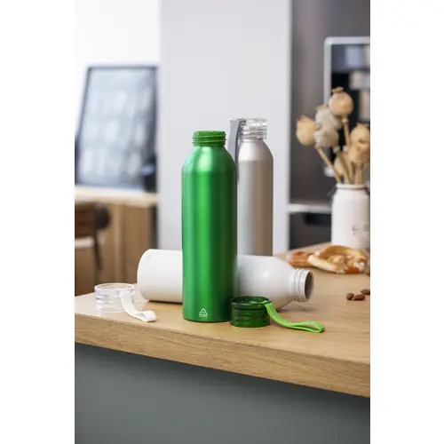 Borraccia in alluminio riciclato e laccio in silicone da 600ml