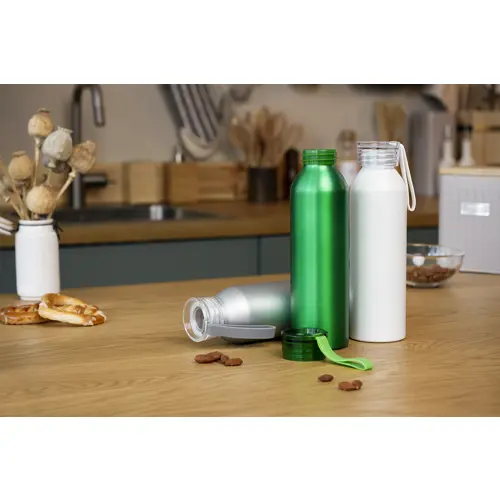 Borraccia in alluminio riciclato e laccio in silicone da 600ml