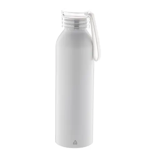 Borraccia in alluminio riciclato e laccio in silicone da 600ml