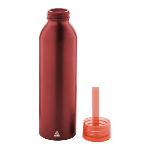 Borraccia in alluminio riciclato e laccio in silicone da 600ml