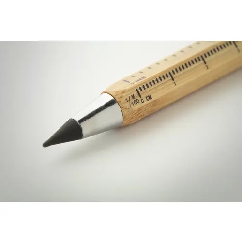 Penna senza inchiostro con righello in bambù