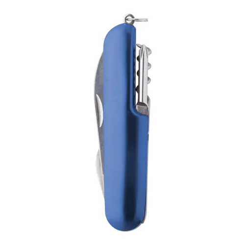 Coltello tascabile in acciaio inossidabile con 5 funzioni e manico in alluminio