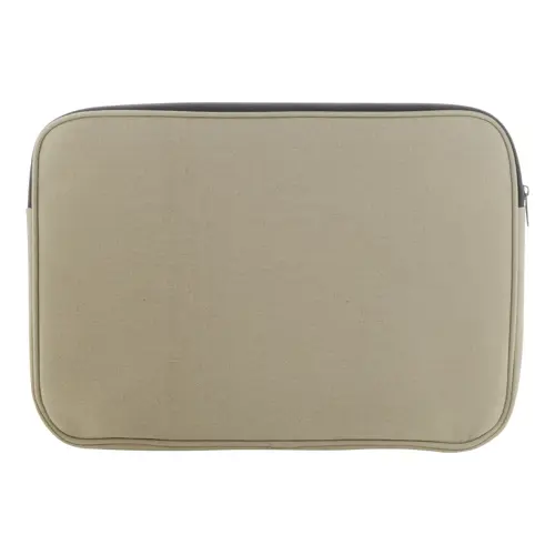 Custodia per pc da 15" in cotone riciclato e poliestere RPET imbottita con tasca frontale 400×270×30mm