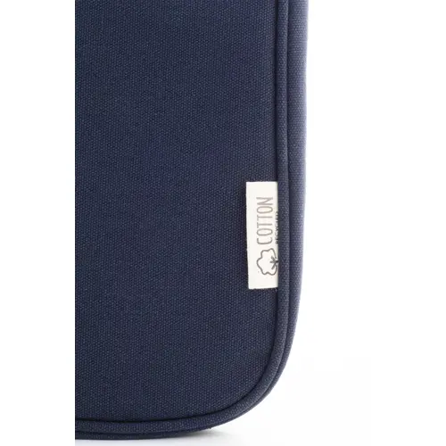 Custodia per pc da 15" in cotone riciclato e poliestere RPET imbottita con tasca frontale 400×270×30mm