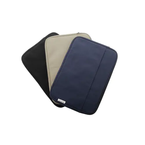 Custodia per pc da 15" in cotone riciclato e poliestere RPET imbottita con tasca frontale 400×270×30mm