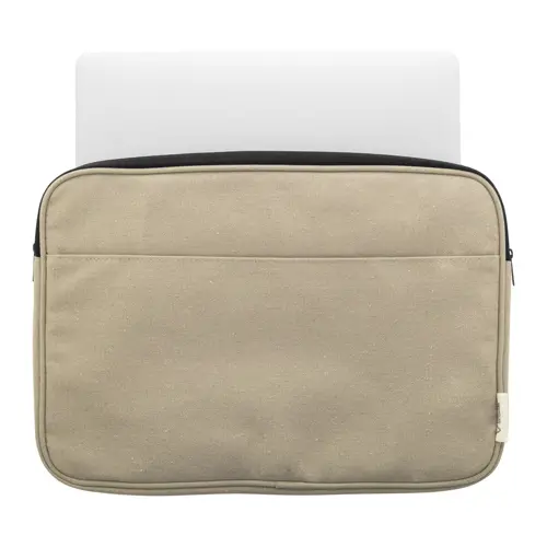 Custodia per pc da 15" in cotone riciclato e poliestere RPET imbottita con tasca frontale 400×270×30mm