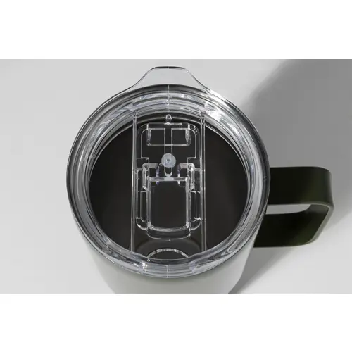 Tazza termica in acciaio inox riciclato e coperchio in PS da 600ml