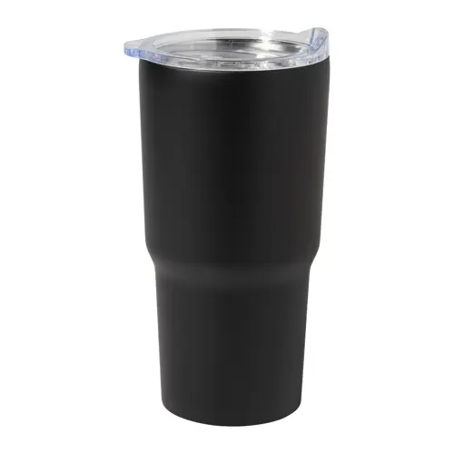 Tazza termica in acciaio inox riciclato e coperchio in PS da 600ml