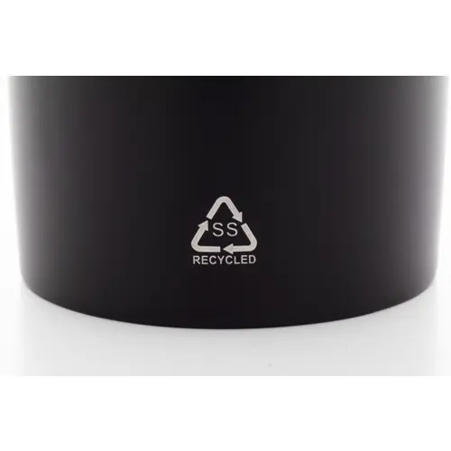 Tazza termica in acciaio inox riciclato e coperchio in PS da 600ml