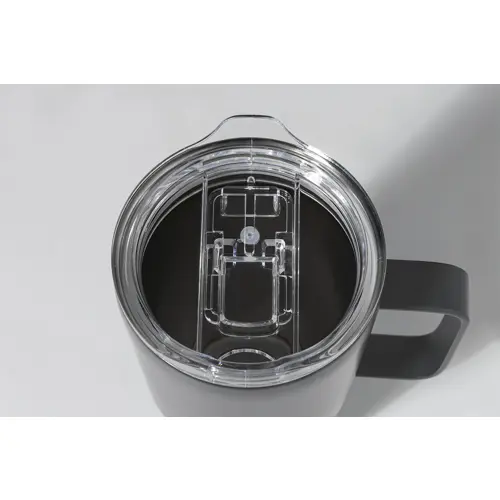 Tazza termica in acciaio inox riciclato e coperchio in PS da 600ml