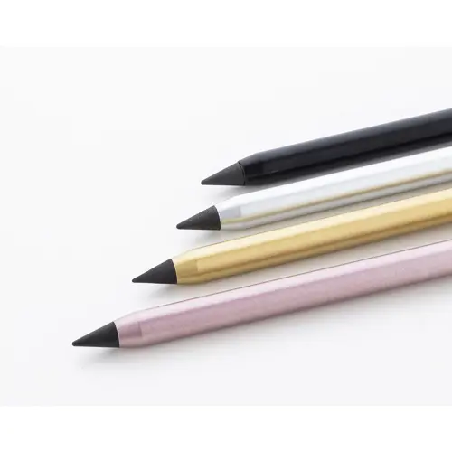 Penna senza inchiostro in alluminio riciclato con punta in lega metallica