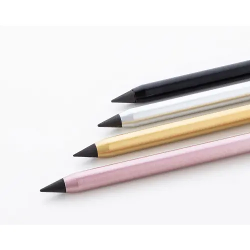 Penna senza inchiostro in alluminio riciclato con punta in lega metallica