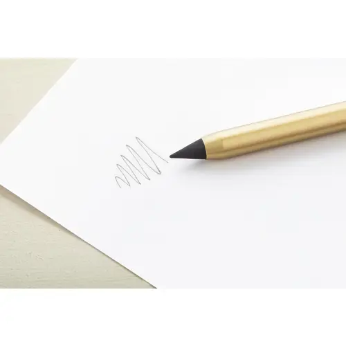 Penna senza inchiostro in alluminio riciclato con punta in lega metallica