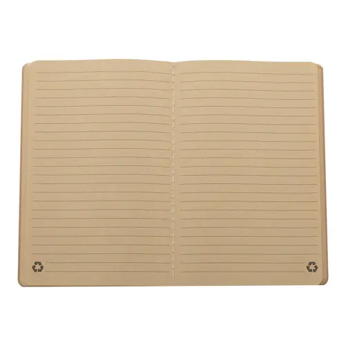 Block notes A5 in carta riciclata e 60 pagine a righe in carta kraft