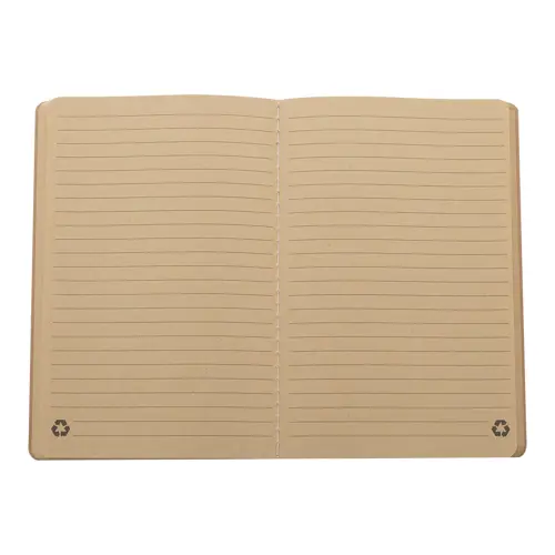 Block notes A5 in carta riciclata e 60 pagine a righe in carta kraft