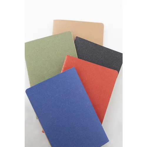 Block notes A5 in carta riciclata e 60 pagine a righe in carta kraft