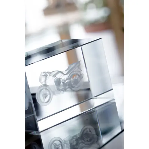 Trofeo in vetro rettangolare 40×40×60mm