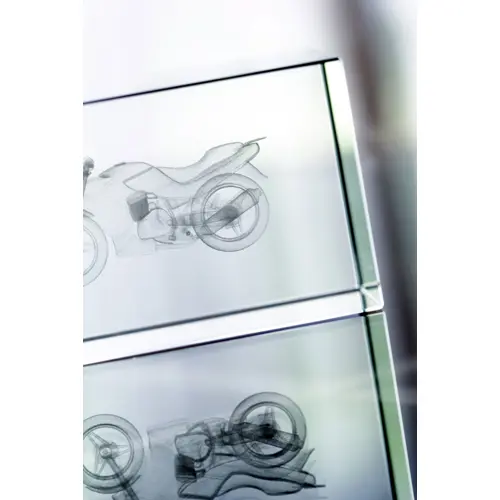 Trofeo in vetro rettangolare 40×40×60mm