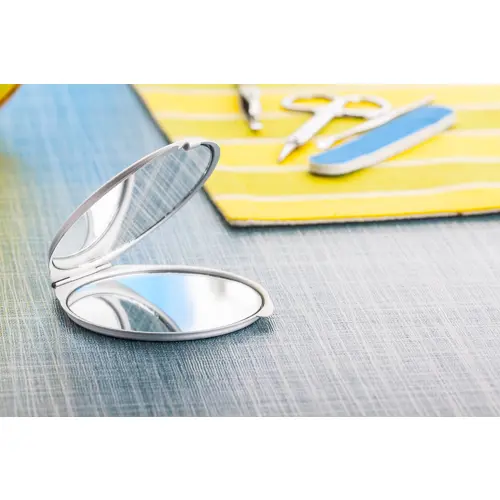 Specchio tascabile in alluminio